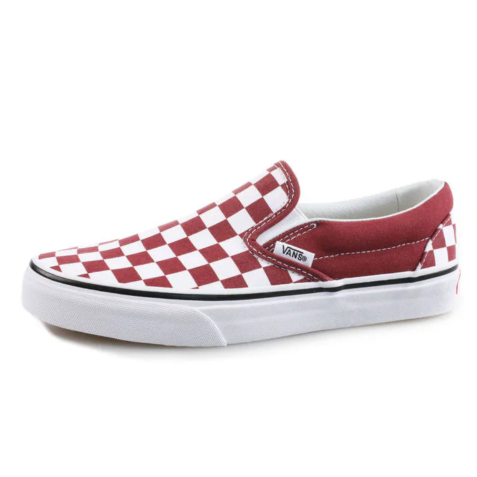 VANS UA CLASSIC SLIP-ON (CHECKERBOA) Červená 42